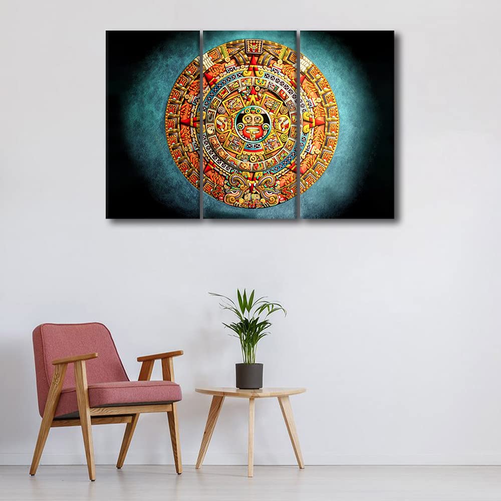 Amazon.co.jp: 古代メキシコ アステカ絵画 壁用 マヤアステカ